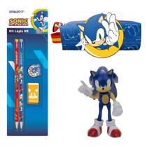 COMP Kit Sonic 2 Lápis HB + Apontador + Borracha + Estojo Tubo c/ Patch + Boneco 6cm COMP Kit Sonic 2 Lápis HB + Apontador + Borracha + Estojo Tubo c/ Patch + Boneco 6cm