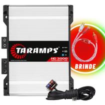 COMP Módulo Amplificador HD 3000 2 Ohms Classe D 1 Canal 3000W RMS Taramps + Cabo RCA