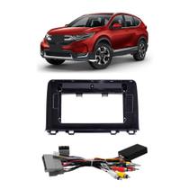 COMP Moldura 10 Polegadas Black Piano Com Acabamento Prata CRV 2017/2018/2019/2020 + Chicote EXCANPLUS-HO01 COMP Moldura 10 Polegadas Black Piano Com Acabamento Prata CRV 2017/2018/2019/2020 + Chicote EXCANPLUS-HO01