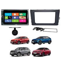 COMP Multimídia MP5 7 Polegadas HT-5023 + Câmera de Ré + Moldura T-Cross / Nivus / Polo / Virtus