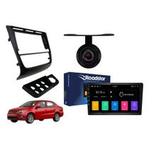 COMP Multimídia Roadstar Android 2 Din 9 Pol + Chicotes + Câmera de Ré + Moldura Gol/Saveiro/Voyage