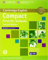 Compact first for schools - workbook without answers with audio - second edition
