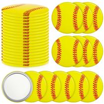 Compact Mirror Taiyin Softball, 18 unidades para meninas, amarela Compact Mirror Taiyin Softball, 18 unidades para meninas, amarela
