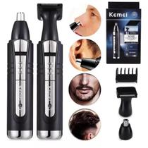 Compacto Aparador de Pelos Nariz e Orelhas para Barbearia