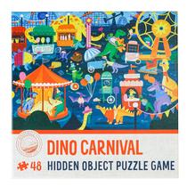 Companhia de brinquedos Foothill Quebra-cabeça infantil de 48 peças Dino Carnival Companhia de brinquedos Foothill Quebra-cabeça infantil de 48 peças Dino Carnival