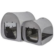 Compartimento de sala de parto portátil Cat Playpen LUCKITTY cinza