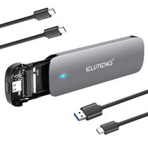 Compartimento SSD ELUTENG M.2 NVME SATA USB C 3.2 Gen 2 de 10 Gbps Compartimento SSD ELUTENG M.2 NVME SATA USB C 3.2 Gen 2 de 10 Gbps