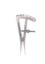 Compasso Castroviejo Odontológico Ponta Seca Curvo 20mm