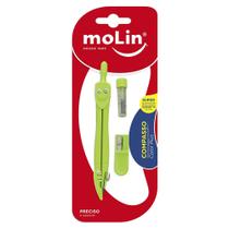 Compasso Escolar Molin - Blister com 1 Unidade Compasso Escolar Molin - Blister com 1 Unidade