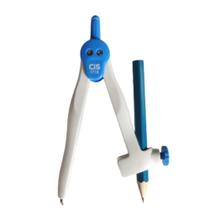 Compasso Escolar Plástico Com Lápis Azul 1710 Cis