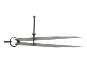 Compasso Reto De Ponta 8 Polegada Aço Carbono- Eda