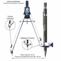 Compasso Técnico Balauste C/ Adaptador Universal 9021