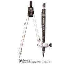 Compasso Trident Profissional c/ Haste Prolongadora Ponta Seca ou Grafite c/ Adaptador Universal Ref 9000