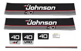 Compatível Adesivo Johnson 40HP 1989-1991 Kit 6