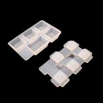 Compatível com Cherry MX Mechanical Gaming Keyboard Epoxy Resin Mold Computer PC Gamer Pet Paw Keycaps Silicone Molds - Clear - D