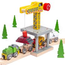 Compatível com guindaste magnético Toy Bigjigs Rail Big Yellow