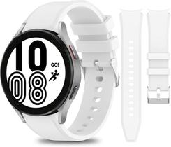 Compatível com Samsung Galaxy Watch 4 pulseiras 40 mm 44 mm/relógio Galaxy 4 pulseiras clássicas 42 mm 46 mm/relógio Galaxy 3 bandas 41 mm, sem lacunas silicone macio esportivo ajustável substituição para homens e mulheres