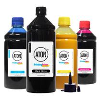 Compatível: Kit 4 Tintas Sublimáticas para L365 Black 1 L Color 500ml Aton