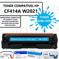 Compatível: Toner Cf414a W2021 Sem Chip para M454DN MFP M479FDW M479DW M479FDN Ciano - PREMIUM Compatível: Toner Cf414a W2021 Sem Chip para M454DN MFP M479FDW M479DW M479FDN Ciano - PREMIUM