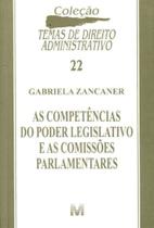 Competências do Poder Legislativo e as Comissões Parlamentares, As - MALHEIROS EDITORES