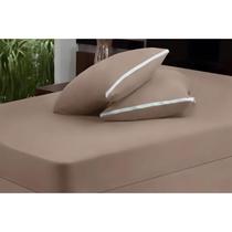 COMPETINDO Capa De Colchão Casal Com Zíper Sul Brasil Algodão Cor Canela Lavável Canela marrom