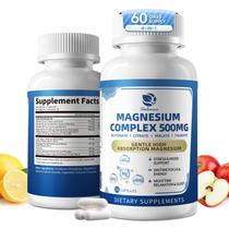 Complejo de Magnesio 12 en 1 de 500 mg por Lukaree, Suministro para 60 Días Complejo de Magnesio 12 en 1 de 500 mg por Lukaree, Suministro para 60 Días