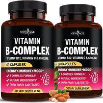 Complejo de Vitamina B NEW AGE B1-B12 con C y Colina 120 Cápsulas Complejo de Vitamina B NEW AGE B1-B12 con C y Colina 120 Cápsulas