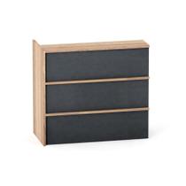 Complemento Balcao de Atendimento P25 Pandin 125 CM Noce Naturale e Grafito Complemento Balcao de Atendimento P25 Pandin 125 CM Noce Naturale e Grafito