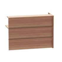 Complemento Balcao de Atendimento P25 Pandin 125 Cm Noce Naturale