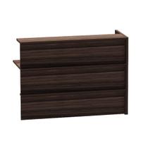 Complemento Balcao de Atendimento P25 Pandin 125 Cm Walnut