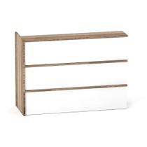 Complemento Balcao de Atendimento P25 Pandin 155 CM Noce Naturale e Branco