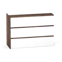 Complemento Balcao de Atendimento P25 Pandin 155 CM Walnut e Branco