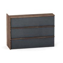 Complemento Balcao de Atendimento P25 Pandin 155 CM Walnut e Grafito Complemento Balcao de Atendimento P25 Pandin 155 CM Walnut e Grafito
