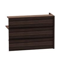 Complemento Balcao de Atendimento P25 Pandin 155 Cm Walnut Complemento Balcao de Atendimento P25 Pandin 155 Cm Walnut