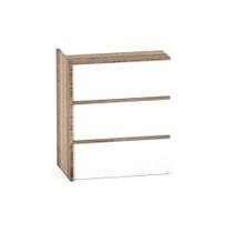Complemento Balcao de Atendimento P25 Pandin 95 CM Noce Naturale e Branco