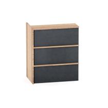 Complemento Balcao de Atendimento P25 Pandin 95 CM Noce Naturale e Grafito Complemento Balcao de Atendimento P25 Pandin 95 CM Noce Naturale e Grafito