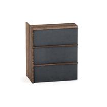 Complemento Balcao de Atendimento P25 Pandin 95 CM Walnut e Grafito