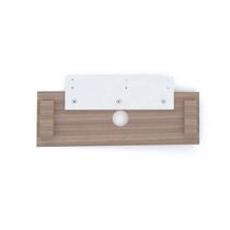 Complemento Central de Painel para TV até 45 Polegadas 120x30cm Pe40 Marrom Noce Naturalle