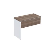 Complemento de Mesa Pé Painel Linha P25 90cm Walnut E Branco Complemento de Mesa Pé Painel Linha P25 90cm Walnut E Branco