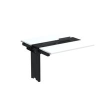 Complemento de Mesa Plataforma para Coworking para 2 Pessoas 110x120 110cm Industrial Branco E Preto