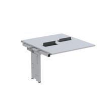 Complemento de Mesa Plataforma para Coworking para 2 Pessoas 110x120 110cm Industrial Cinza