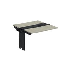 Complemento de Mesa Plataforma para Coworking para 2 Pessoas 110x120 110cm Industrial Nogueira Casablanca E Preto