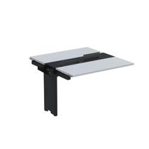 Complemento de Mesa Plataforma para Coworking para 2 Pessoas 110x140 110cm Industrial Cinza E Preto