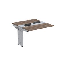Complemento de Mesa Plataforma para Coworking para 2 Pessoas 110x140 110cm Industrial Walnut E Cinza Complemento de Mesa Plataforma para Coworking para 2 Pessoas 110x140 110cm Industrial Walnut E Cinza