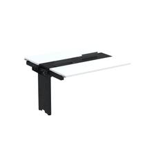 Complemento de Mesa Plataforma para Coworking para 2 Pessoas 120x120 120cm Industrial Branco E Preto