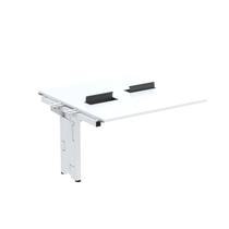 Complemento de Mesa Plataforma para Coworking para 2 Péssoas 120x120 120cm Industrial Branco