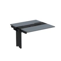 Complemento de Mesa Plataforma para Coworking para 2 Pessoas 120x120 120cm Industrial Grafito E Preto Complemento de Mesa Plataforma para Coworking para 2 Pessoas 120x120 120cm Industrial Grafito E Preto