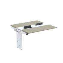 Complemento de Mesa Plataforma para Coworking para 2 Péssoas 120x120 120cm Industrial Nogueira Casablanca E Branco Complemento de Mesa Plataforma para Coworking para 2 Péssoas 120x120 120cm Industrial Nogueira Casablanca E Branco