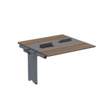 Complemento de Mesa Plataforma para Coworking para 2 Péssoas 120x120 120cm Industrial Walnut E Grafito Complemento de Mesa Plataforma para Coworking para 2 Péssoas 120x120 120cm Industrial Walnut E Grafito