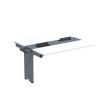 Complemento de Mesa Plataforma para Coworking para 2 Pessoas 130x120 130cm Industrial Branco E Grafito Complemento de Mesa Plataforma para Coworking para 2 Pessoas 130x120 130cm Industrial Branco E Grafito